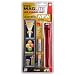 Mag-Lite SP2203H 2-AA Cell Mini LED Flashlight with Holster, Red