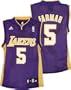 Jordan Farmar Youth Jersey: adidas Purple Replica #5 Los Angeles Lakers Jersey