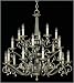 Nulco 2720-20 Volcano/Antique Br Adam Tuscan Twenty Light Up Lighting Three Tier Chan...