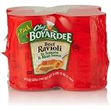 Chef Boyardee Ravioli, Beef, (4 Count, 15 Ounces Each)
