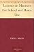 Lessons on Manners For School and Home Use