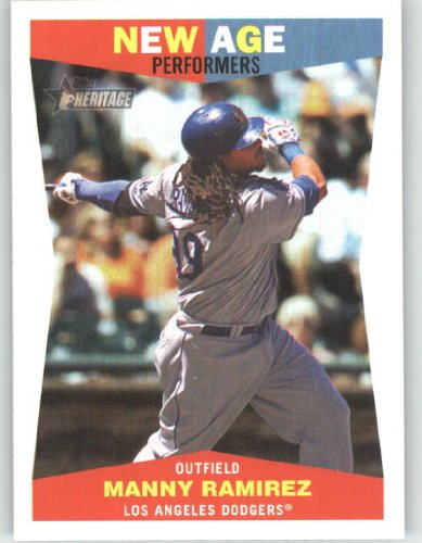 2009 Topps Heritage New Age Performers #NAP2 Manny Ramirez - Los Angeles Dodgers (Baseball Cards)