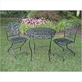 Victoria Iron Café Outdoor Bistro Set Finish