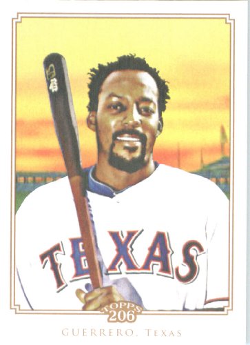 2010 Topps T-206 Baseball Card # 199 Vladimir Guerrero - Texas Rangers - MLB Trading Card in Screw Down Case!