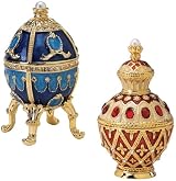 Royal Collection Russian Faberge-Style Enameled Egg