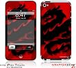 iPod Touch 4G Skin - Oriental Dragon Black on Red by WraptorSkinz
