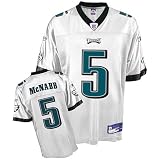 Philadelphia Eagles Donovan McNabb Replica Adult White NFL Equipment Jersey