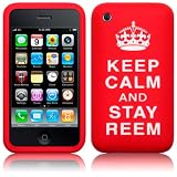 from AIO AIO Keep Calm And Stay Reem Lasred Silicone Case For Apple iPhone 3G 3Gs + LCD Screen Protector