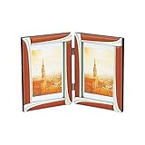 ライブフォトフレーム/写真立て 【見開きタイプ】 ラム本革製 ハガキサイズ可 7684【代引不可】 生活用品 インテリア 雑貨 インテリア 家具 フォトスタンド アルバム [並行輸入品]