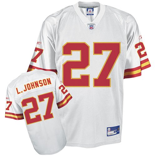 Reebok Kansas City Chiefs Larry Johnson Replica White Jersey Size: Extra Large