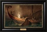 Peace Be Still - Textured Litho Framed, Overall size 19x26