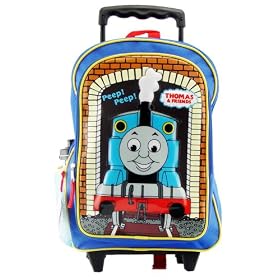 Thomas the Train tank Engine: Large Rolling Backpack Luggage by Thomas and Friend