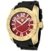 Swiss Legend Men's 20068-YG-05 Commander Collection Yellow Gold Ion-Plated Red Dial Watch