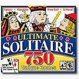 Ultimate Solitaire 750 Unique Games [Includes Low Vision Cards]