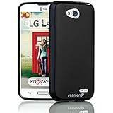 Fosmon DURA-FROST Smooth Durable & Flexible Slim Fit TPU Case Cover for LG Optimus L90 / T-Mobile LG D415 Retail Packaging (Black)