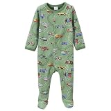 Newborn Boys' Nick & Nora Train Sleeper Set Green