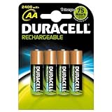 Duracell Rechargeable Accu 2400 mAh AA Batteries - 4 Packby Duracell
