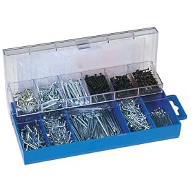 Draper 61269 1110 Pc Nail & Fixing Asst