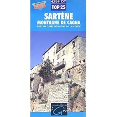 Carte de randonn�e : Sartene - Montagne de Cagna