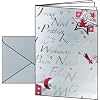 Sigel DS362 Weihnachts-Karten "Silver Star" (inkl. Silber-Umschl�ge), mit Rot-/Silberpr�gung, Glanzkarton 250 g + Einlageblatt (Ink/Laser/Copy), DIN A6, 10 St�ck