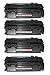 4 PACK: Compatible HP CE505X Black Toner Cartridge use for HP LaserJet P2055 Printer ...