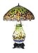 Green Dragonfly Tiffany Table Lamp - Light Base