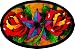 Officially Licensed Tattoo Johnny Colorful Traditional Nautical Star Belt Buckle