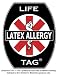 Latex Allergy Medical ID Tags 5-pack