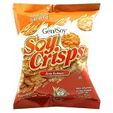 Genisoy Soy Crisps, Zesty Barbeque, 1-Ounce Bags (Pack of 18)