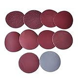 100個 3 inch 75mm ミッドサンダーディスク サンディング 研磨 パッド サンドペーパ 異なるグリット