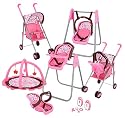 Graco Play Set - Stroller with Canopy, Swing / High Chair, Playgym, Baby Monitors and 3 Piece Accessories