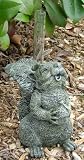 Harriet the Happy Squirrel Garden Statuary and Rain Gauge