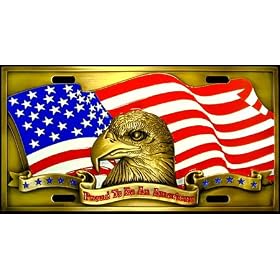 Proud To Be An American License Plate - License Plate
