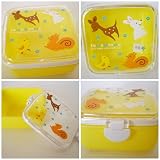 Tomo Tomo Yellow Animal Squirrel Bunny Chick Deer Bento Box-japanese Kawaii Cute Kitchen