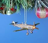 SORA *4 CHRISTMAS ORNAMENT GERMAN MESSERSCHMITT BF-109 PLANE HOME DECORATION TREE DECOR (Original from The Best Moment @ Amazon)IMAGE