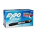 EXPO 1741920 Click Low-Odor Dry Erase Retractable Markers, Chisel Tip, Black, 12-Count