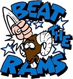 Beat the Rams Temporary Tattoos