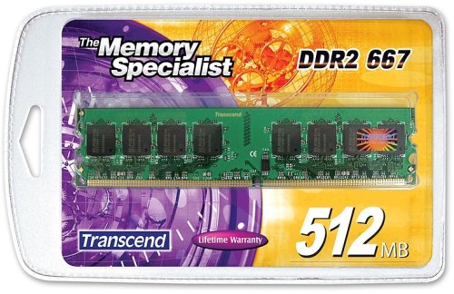 Transcend TS667D2-512 Arbeitsspeicher 512MB 240pin DDR2 667 DIMM CL 5 - TD Preisvergleich