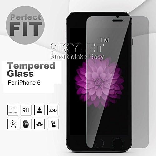 iPhone 6 HD Clear Tempered Glass Screen Protector, Premium HD Clear Screen Protector - Protect Your Screen from Scratches and Drops - Maximize Your Resale Value - 99.99% Clarity and Touchscreen Accuracy