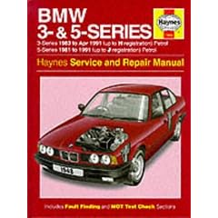 BMW 3 and 5 Series Service and Repair Manual (Haynes Service and Repair Manuals)