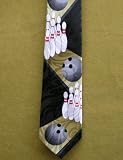 Black Bowling Lane Jacquard Necktie