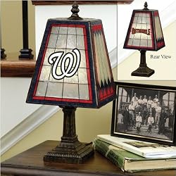 Washington Nationals Memory Company Art Glass Table Lamp MLB Baseball Fan Shop Sports Team Merchandise