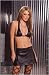 Break away Leather skirt with snap closure, shown with item EML1134 in Small, Medium, Large, 1X, 2X, 3X