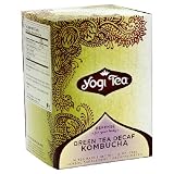 Yogi Tea Healing Formula, Green Tea Decaf Kombucha, Tea Bags, 16-Count Boxes (Pack of 6)