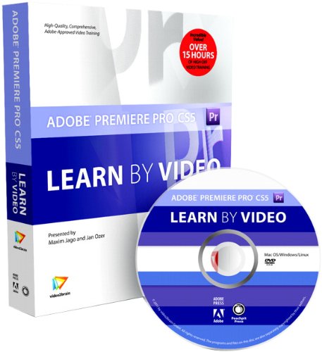 adobe premiere pro cs5 learn by video book with dvd rom