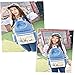 Samaz 3-in-1 Cute Korean Lace Canvas School Backpack for Teen Girls (Deep Blue)
