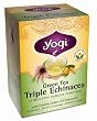 Yogi Green Tea Triple Echinacea, Herbal Tea Supplement, 16-Count Tea Bags (Pack of 6)