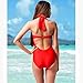 Tidetell Halter 50s Retro One Piece Bathing Suit Swimsuit Swimwear