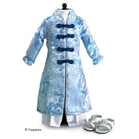 Vietnamese Ao Dai ~ Outfit and Sandals Fits 18 American Girl