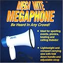 Hand Held Mega Mite Megaphone with Siren for Emergencies. Great for Cheerleading, Sporting Evets, Picnics, Boating and More